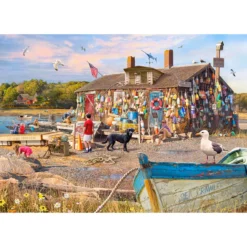 Vermont Christmas Company Lobster Buoys Jigsaw Puzzle