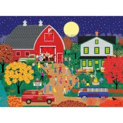Rose Art Barn Dance Jigsaw Puzzle