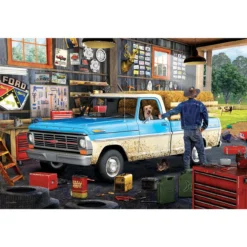 Eurographics Pick Up Truck Tin Jigsaw Puzzle