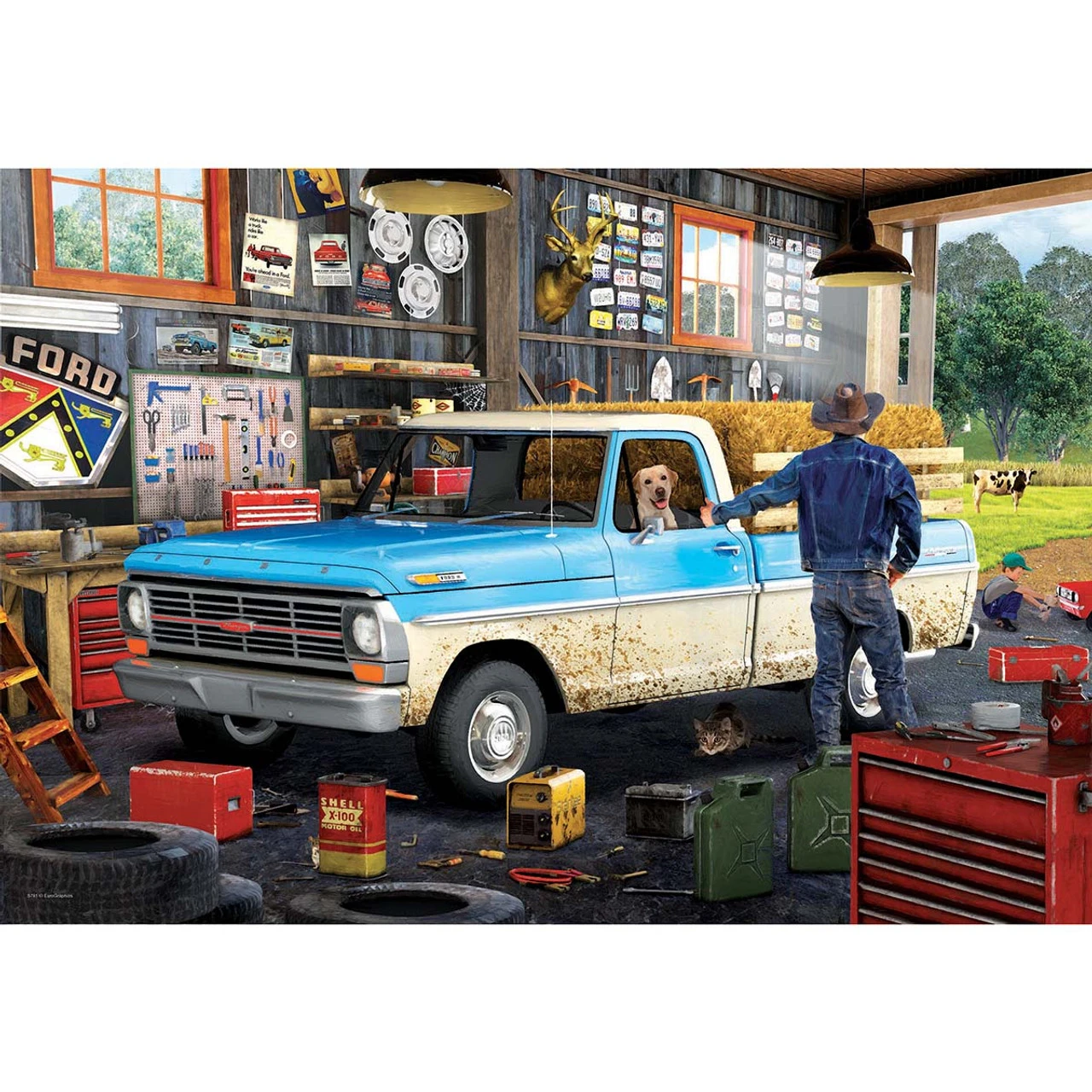 Eurographics Pick Up Truck Tin Jigsaw Puzzle 1 Eurographics Pick Up Truck Tin Jigsaw Puzzle