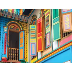 Karmin International Colorful World House Jigsaw Puzzle