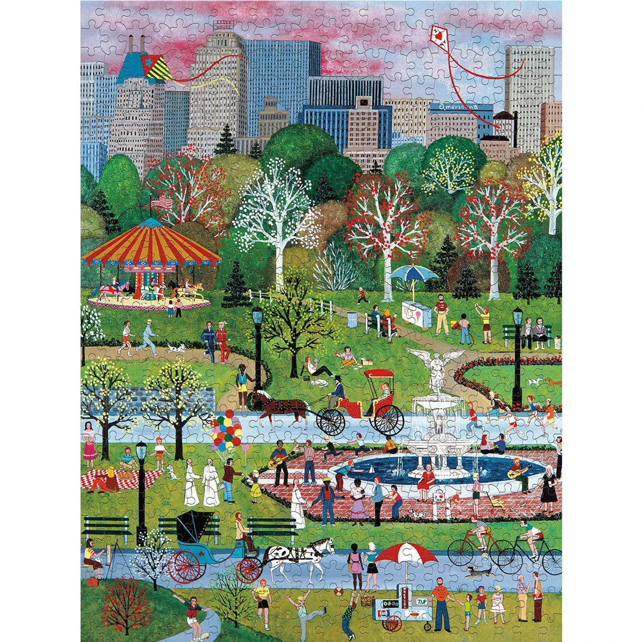 Ceaco Springtime In Central Park Jigsaw Puzzle 1 Ceaco Springtime In Central Park Jigsaw Puzzle