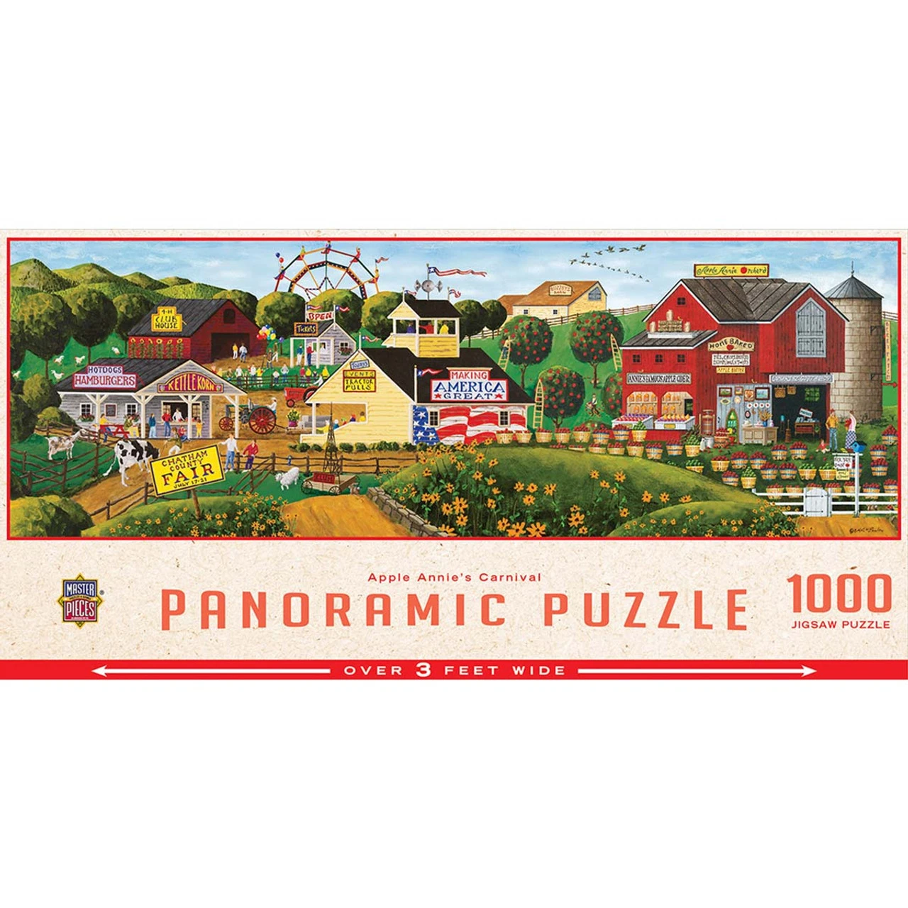 Masterpieces Puzzle Co Apple Annie's Carnival Jigsaw Puzzle 2 Masterpieces Puzzle Co Apple Annie's Carnival Jigsaw Puzzle - Image 2