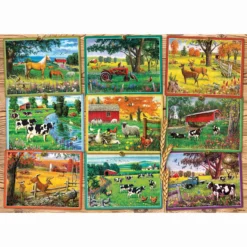 Cobble Hill Postcards From The Farm Jigsaw Puzzle