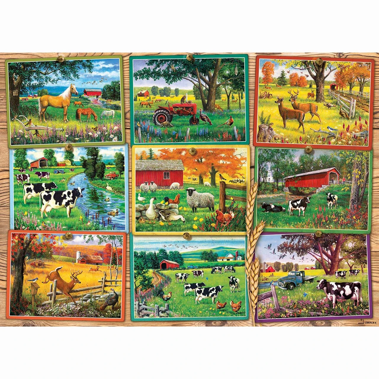 Cobble Hill Postcards From The Farm Jigsaw Puzzle 1 Cobble Hill Postcards From The Farm Jigsaw Puzzle