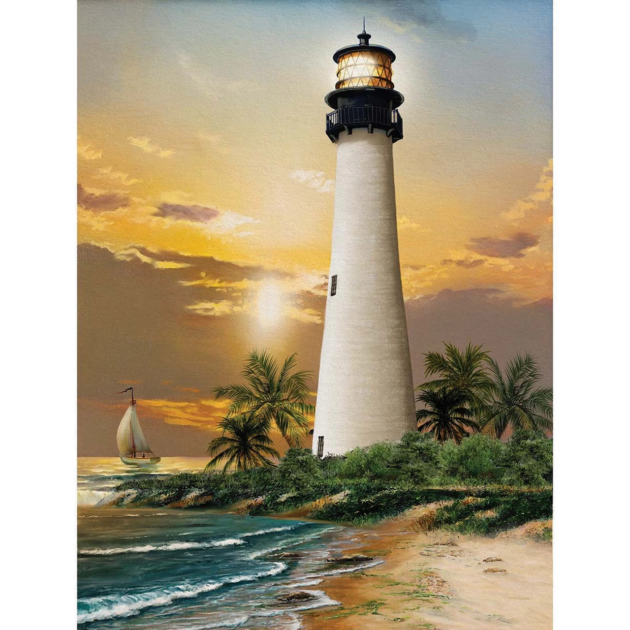 SunsOut Cape Florida Lighthouse Jigsaw Puzzle 1 SunsOut Cape Florida Lighthouse Jigsaw Puzzle