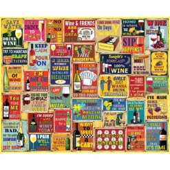 White Mountain I Love Wine Jigsaw Puzzle