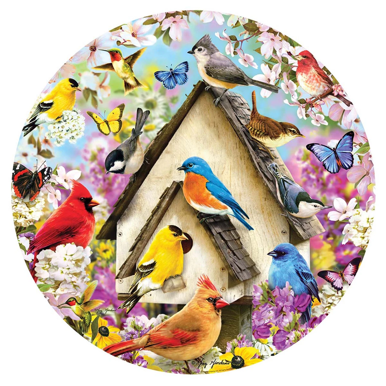 The Jigsaw Puzzle Factory Busy Birdhouse Jigsaw Puzzle 1 The Jigsaw Puzzle Factory Busy Birdhouse Jigsaw Puzzle