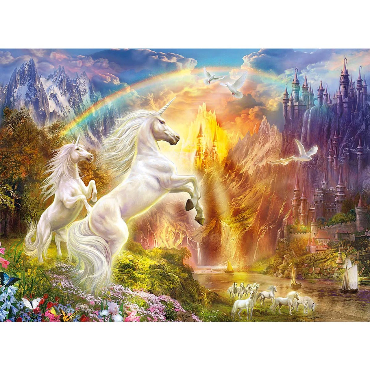 Buffalo Games Unicorn Sunset Jigsaw Puzzle 1 Buffalo Games Unicorn Sunset Jigsaw Puzzle