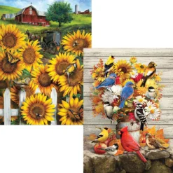Cobble Hill Fall Harvest & Country Paradise, Set Of 2 Jigsaw Puzzle
