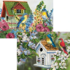 Eurographics 23 Cottage Lane & Country Cottage, Set Of 2 Jigsaw Puzzle