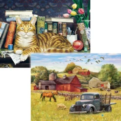 Cobble Hill Marmaduke's & Summer Afternoon On The Farm, Set Of 2 Jigsaw Puzzle