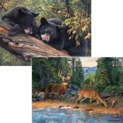 Cobble Hill Mom's Awaiting & River's Edge, Set Of 2 Jigsaw Puzzle