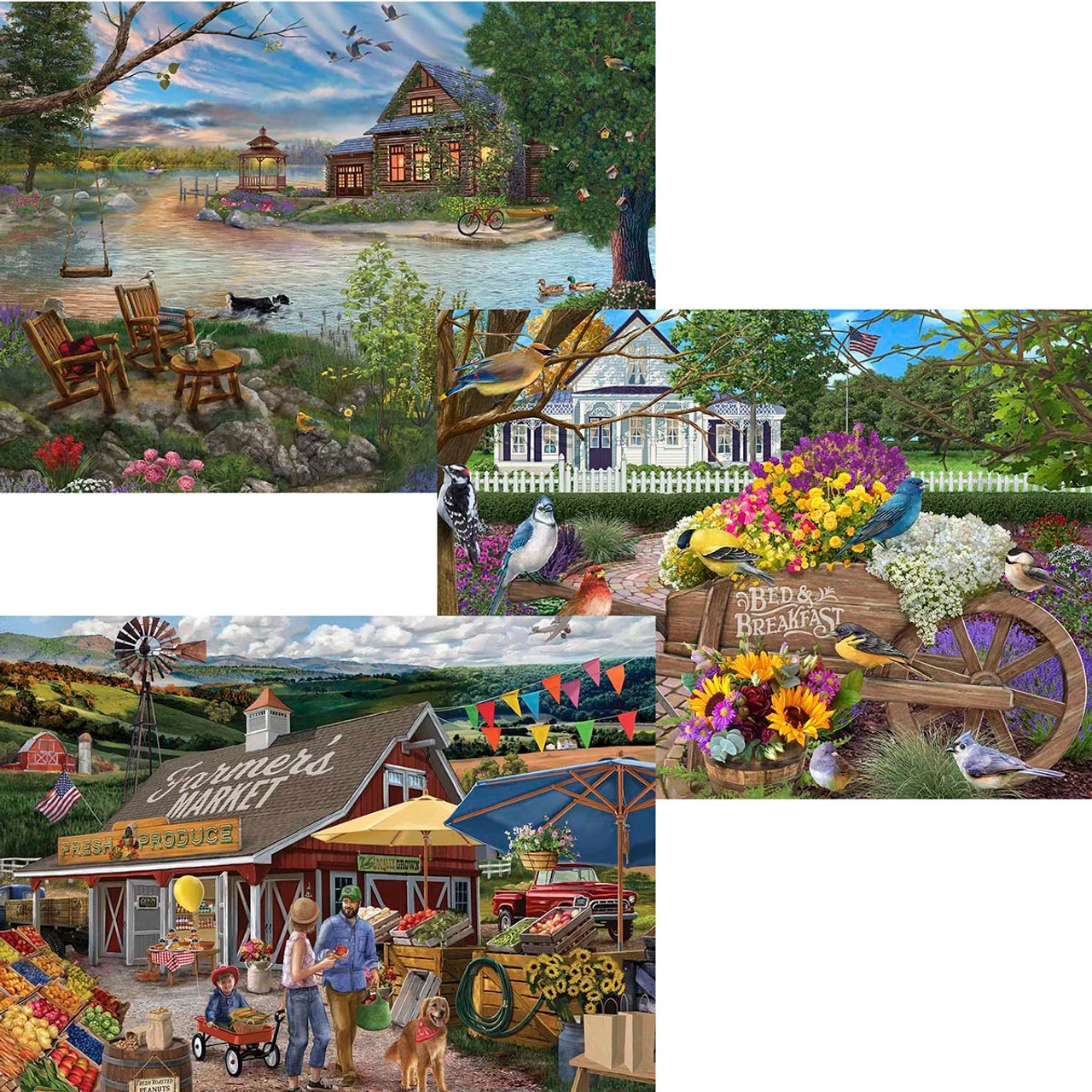 The Jigsaw Puzzle Factory Great Vacation Spot, Set Of 3 Jigsaw Puzzle 1 The Jigsaw Puzzle Factory Great Vacation Spot, Set Of 3 Jigsaw Puzzle