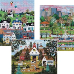 Ceaco Centtal Park, Parade Of Champions & Nantucket, Set Of 3 Jigsaw Puzzle