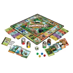 Masterpieces Puzzle Co World Of Animals Opoly Jr Game
