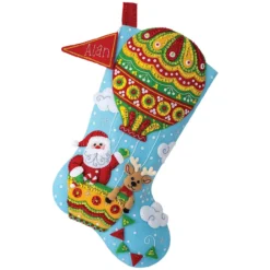 Bucilla Santa's Balloon Ride Stocking Kit