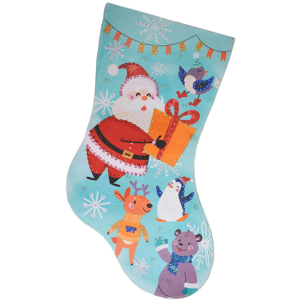 Herrschners Cute Santa Stocking Kit 1 Herrschners Cute Santa Stocking Kit
