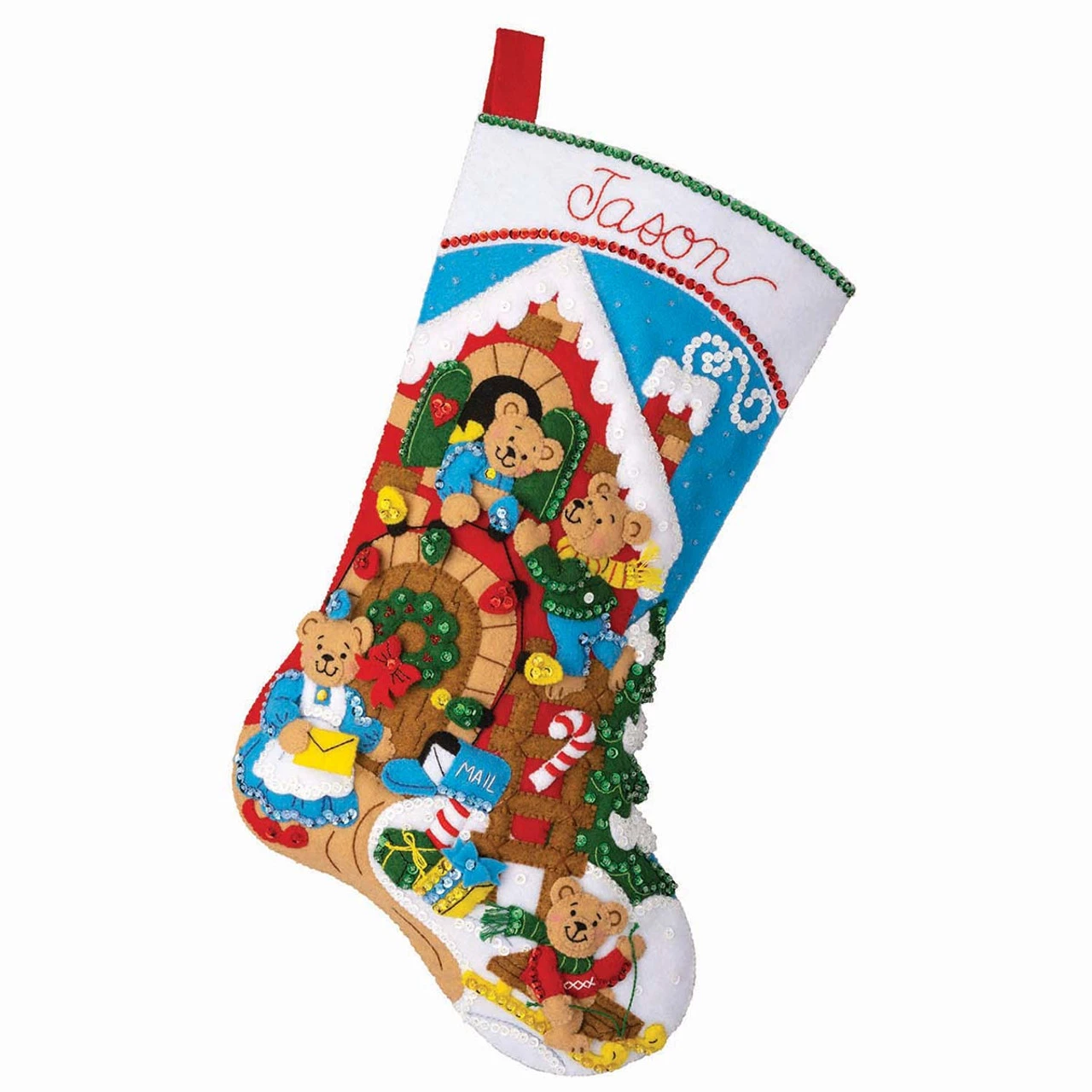 Bucilla A Beary Merry Christmas Stocking Kit 1 Bucilla A Beary Merry Christmas Stocking Kit