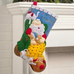 Bucilla The Purrfect Nap Stocking Kit -Toy Store 500367 2 96803.1695648558