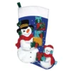 Design Works Snowman Gifts Stocking Kit