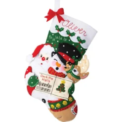 Bucilla Santa's Christmas Carols Stocking Kit