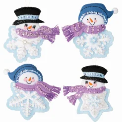 Bucilla Let It Snow Felt & Sequin Kit