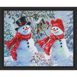 PixelHobby Snowman & Woman Mosaic Art Kit