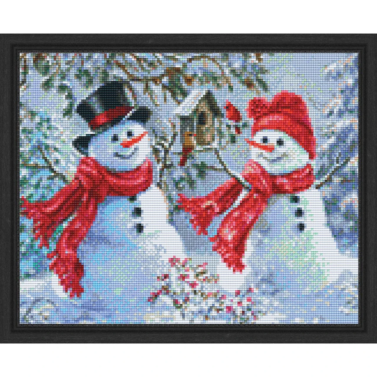 PixelHobby Snowman & Woman Mosaic Art Kit 1 PixelHobby Snowman & Woman Mosaic Art Kit