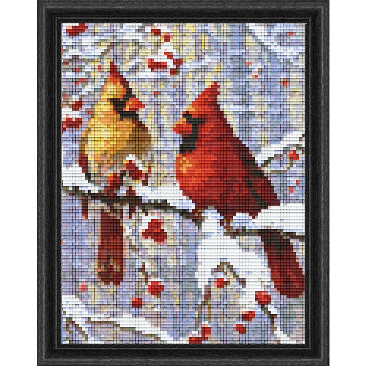 PixelHobby Winter Birds Mosaic Art Kit 1 PixelHobby Winter Birds Mosaic Art Kit