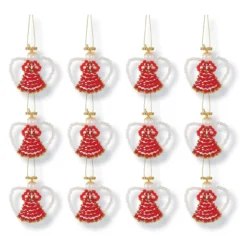 Sunrise Craft & Hobby Red Angels On High Ornament Kit