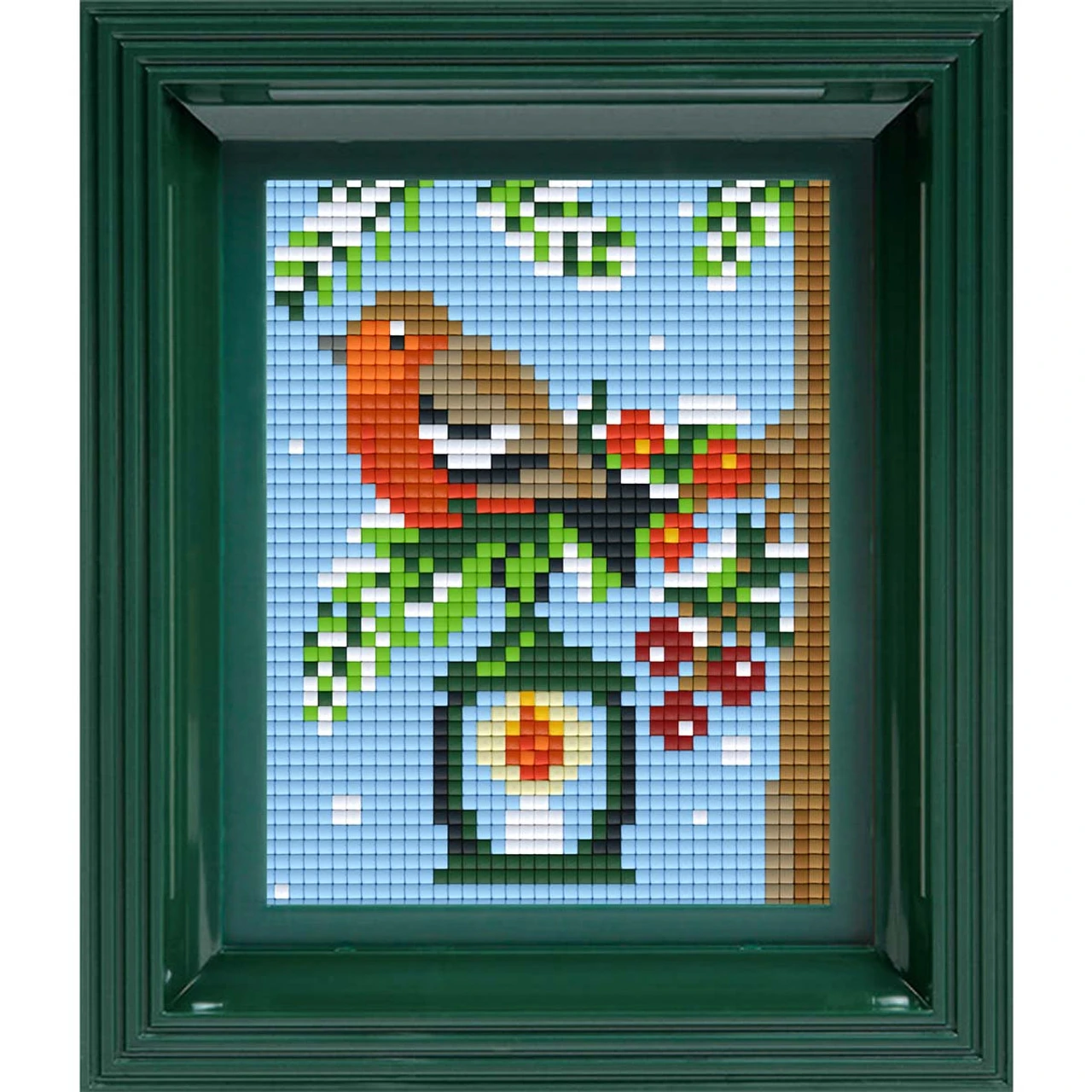 PixelHobby Robin & Lantern Starter Mosaic Art Kit 1 PixelHobby Robin & Lantern Starter Mosaic Art Kit