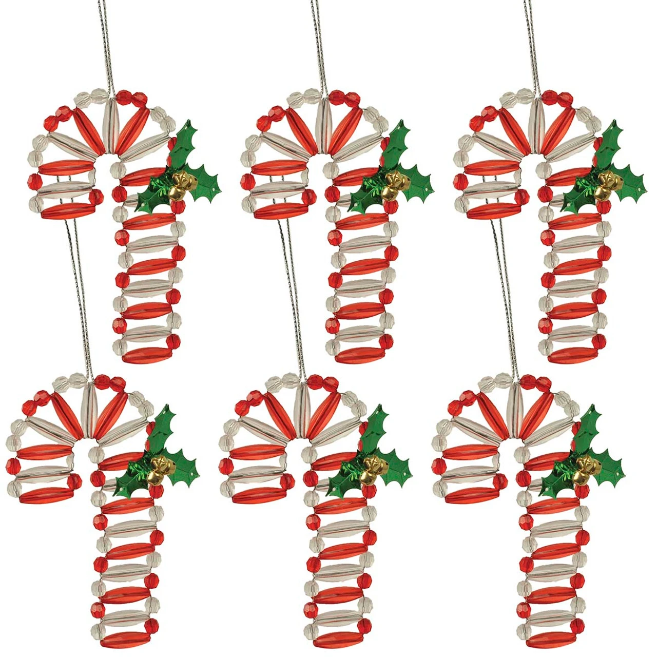 Herrschners Retro Candy Canes Ornament Kit 1 Herrschners Retro Candy Canes Ornament Kit
