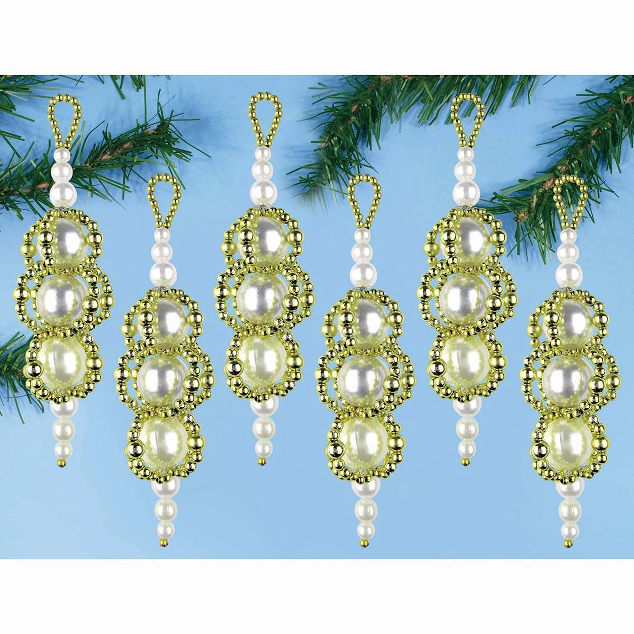 Design Works Pearl Drops Ornament Kit 1 Design Works Pearl Drops Ornament Kit