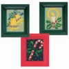 PixelHobby Bells, Candy Cane & Candle, Set Of 3 Mosaic Art Kit