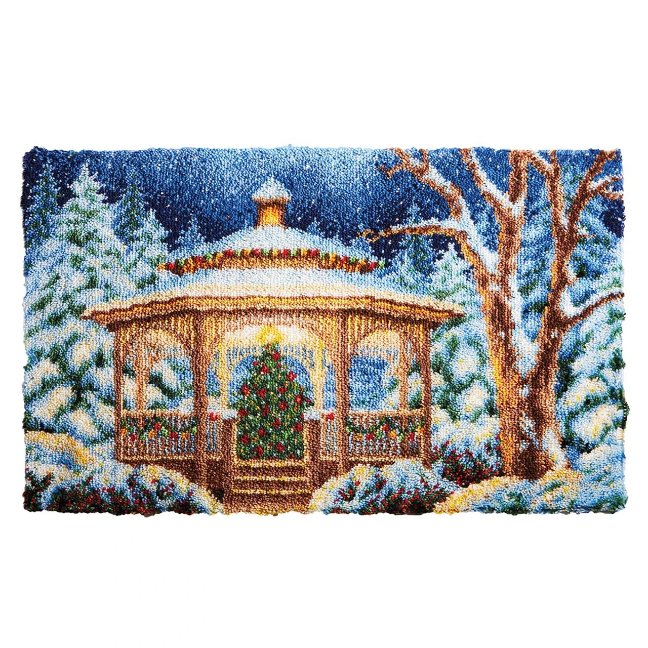 Herrschners Christmas Glow Latch Hook Kit 1 Herrschners Christmas Glow Latch Hook Kit