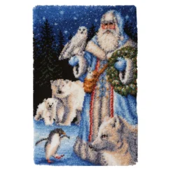 Herrschners Arctic Santa Latch Hook Kit