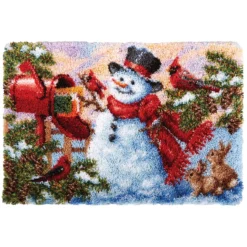 Herrschners Frosty Mail Latch Hook Kit