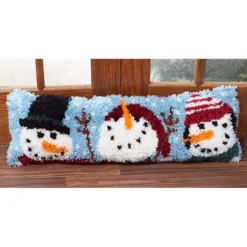 Herrschners Snowman Draft Dodger Latch Hook Kit