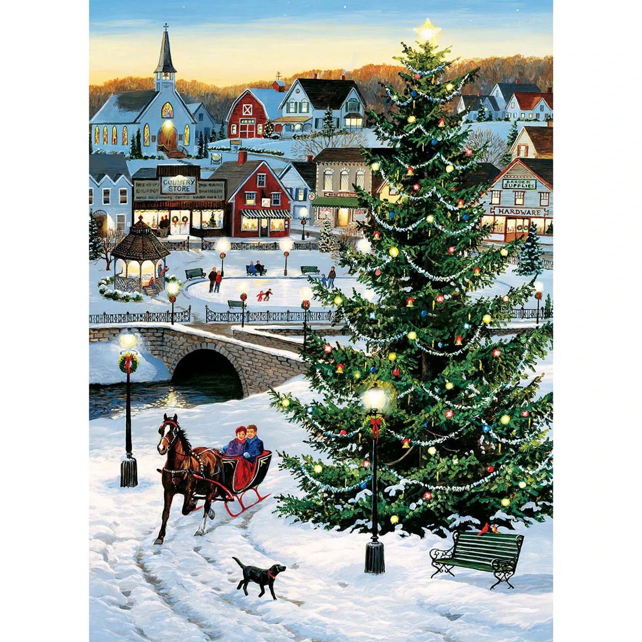 Cobble Hill Village Tree Jigsaw Puzzle 1 Cobble Hill Village Tree Jigsaw Puzzle