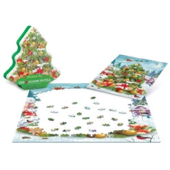 Eurographics Christmas Tree Tin Jigsaw Puzzle -Toy Store 600323 3 51323.1693468478