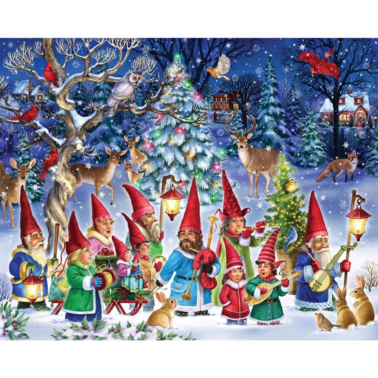 Vermont Christmas Company Going Gnome For Christmas Jigsaw Puzzle 1 Vermont Christmas Company Going Gnome For Christmas Jigsaw Puzzle