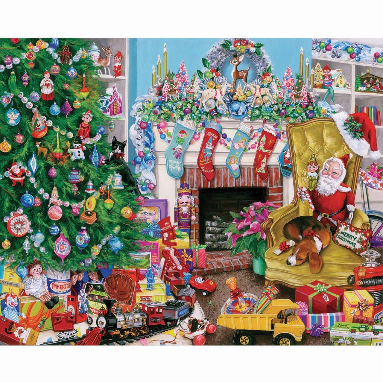 White Mountain Christmas Toys Jigsaw Puzzle 1 White Mountain Christmas Toys Jigsaw Puzzle