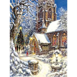 SunsOut Church In The Snow Jigsaw Puzzle