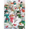 Cobble Hill Hill Of A Lot Of Snowmen Jigsaw Puzzle