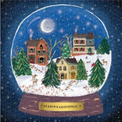 Galison Winter Snow Globe Foil Jigsaw Puzzle