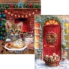 SunsOut Gift Basket & Surprise For Santa, Set Of 2 Jigsaw Puzzle